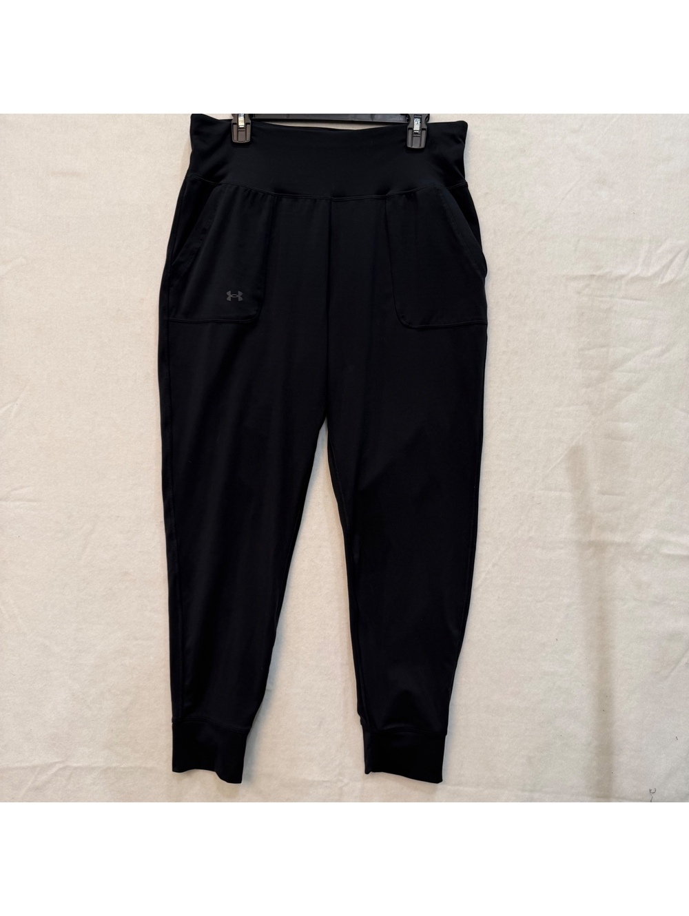 Under Armour Motion Joggers Women's XL Black Pockets Soft Stretch Pants